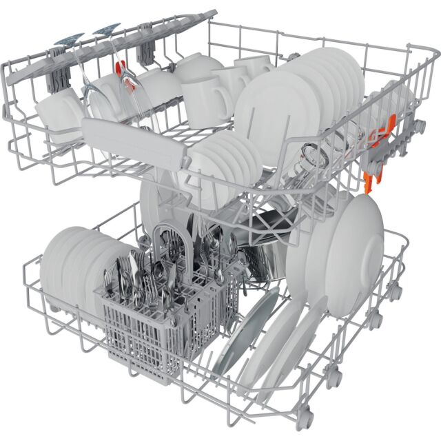 Hotpoint HP2FFC14BN6WUK White 60Cm Dishwasher With 14 Place Settings