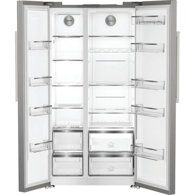 Hotpoint HPG26592XP4UK Silver No Frost American Style Fridge Freezer