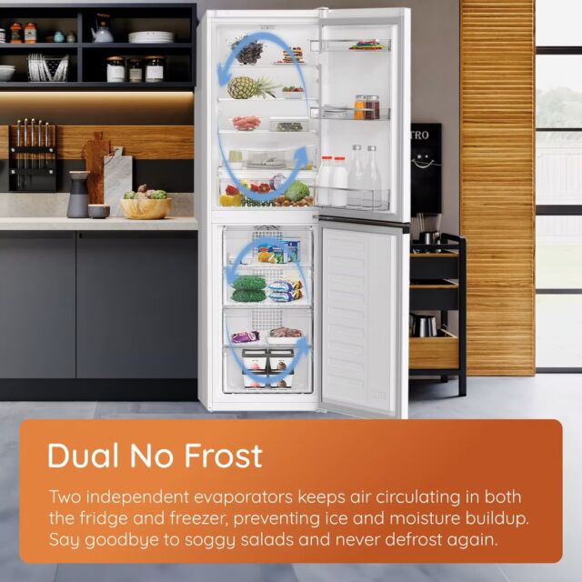 Hotpoint HPK26363XBR5UK Dark Silver 59.5 Cm Wide No Frost Fridge Freezer With 60./40 Split