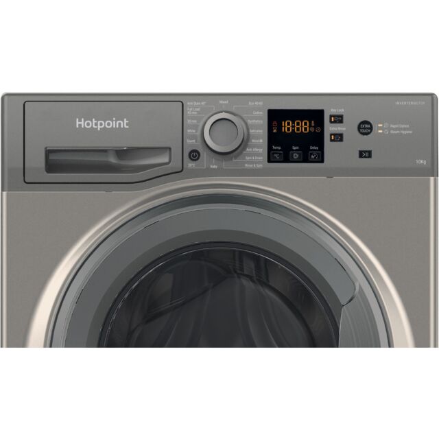 Hotpoint NSWM1046GGUK Graphite 10Kg/ 1400 Rpm Washing Machine