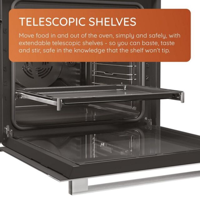 Hotpoint SAEU4 544 TCIX Inox 59.5Cm Built In Single Electric Oven
