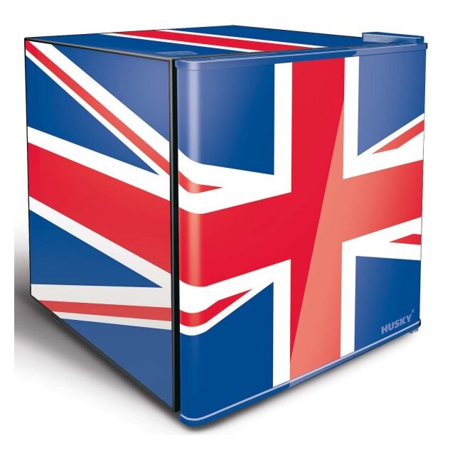 Husky EL193 Union Jack Drinks Fridge With 48L Capacity