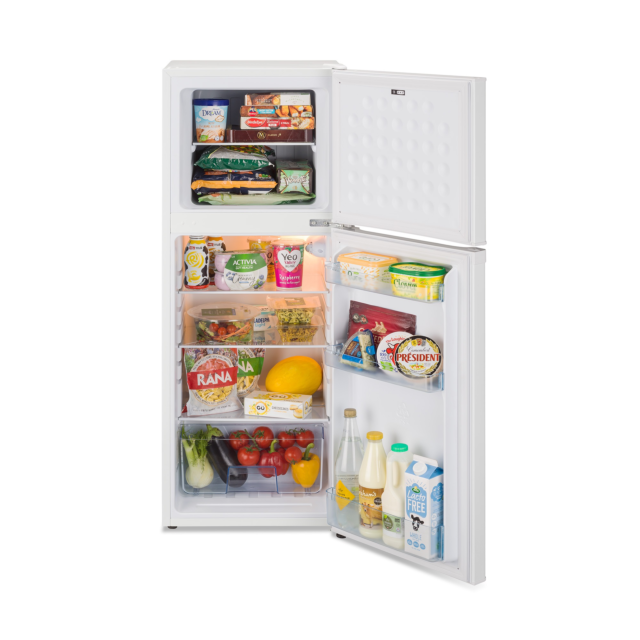 Iceking FF139EW White 48Cm Wide Freezer Above Fridge Manual Defrost Fridge Freezer