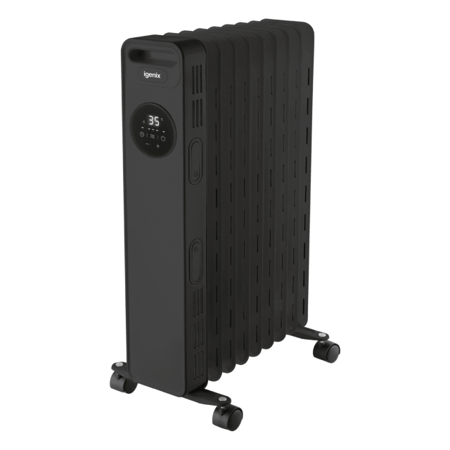 Igenix IG2626BL 2.5Kw Digital Oil Filled Radiator With Timer