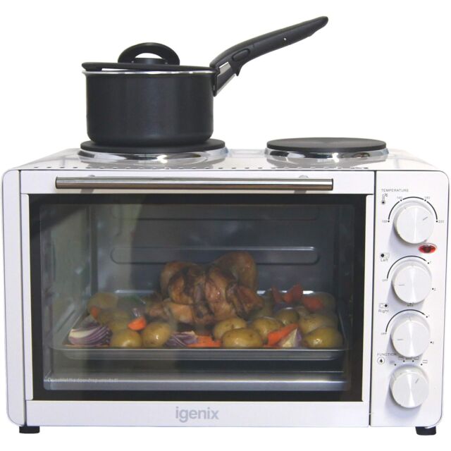 Igenix IG7130 Mini Oven With Electric Grill & Double Hotplate Hob