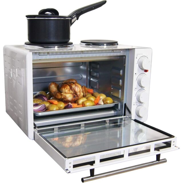Igenix IG7130 Mini Oven With Electric Grill & Double Hotplate Hob