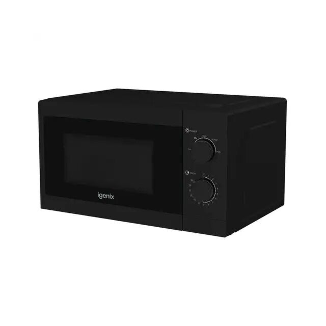 Igenix IGMS08080B Black 20L / 800 W Manual Microwave