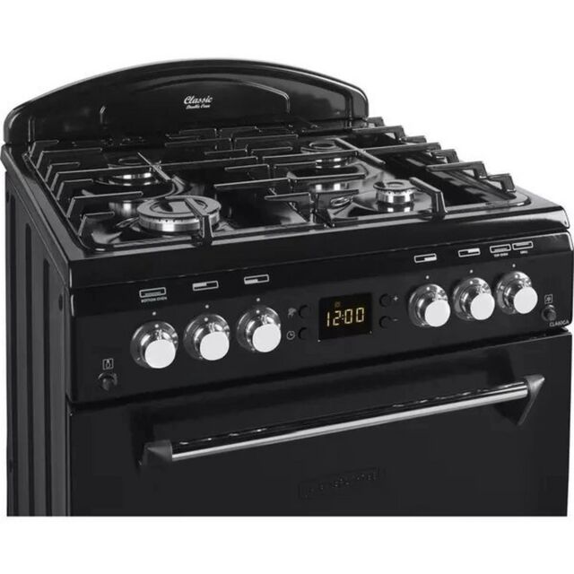 Leisure CLA60GAK Black 60Cm Gas Range Style Cooker