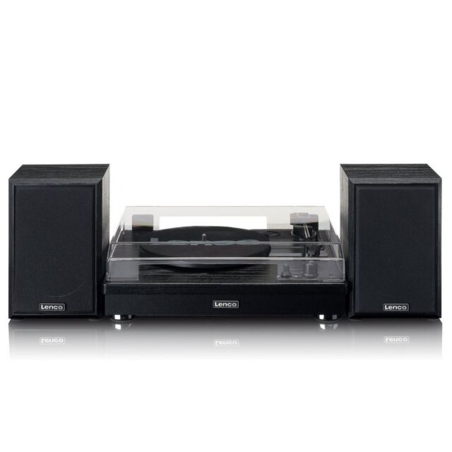 Lenco A004814 Black Ls-101 Turntable & Hifi Speakers