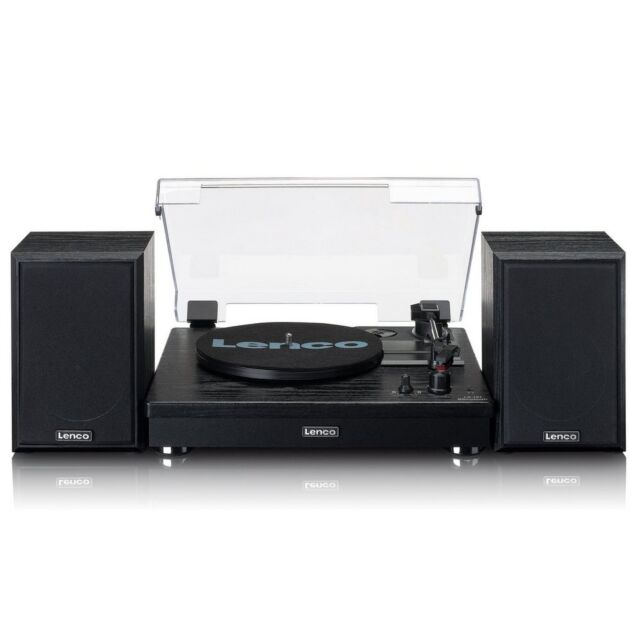 Lenco A004814 Black Ls-101 Turntable & Hifi Speakers
