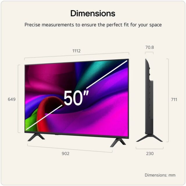 LG 50NU900B6LA.AEK 50inch 4K Uhd Nano Ai Smart Television