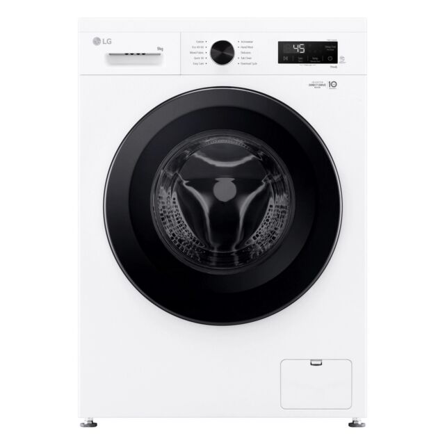 LG F4X1009NWK White 9Kg/ 1400 Rpm Series 2 Washing Machine