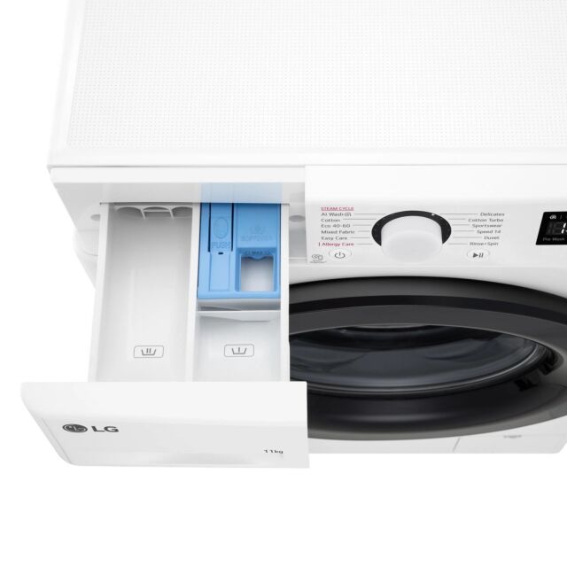 LG F4Y511WBLN1 White 11Kg/1400 Rpm Washing Machine