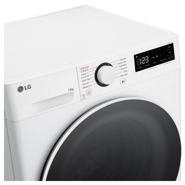 LG F4Y513WWLN1 White 13Kg/ 1400 Rpm Washing Machine