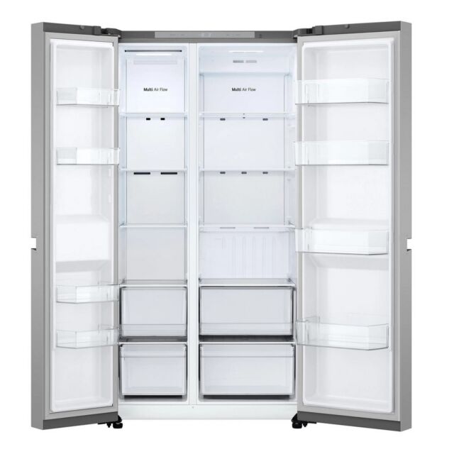 LG GSBC40PYPE Silver 91.3Cm Wide Frost Free American Style Fridge Freezer With 60/40 Split