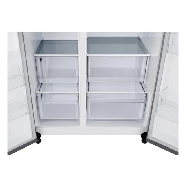 LG GSBC40PYPE Silver 91.3Cm Wide Frost Free American Style Fridge Freezer With 60/40 Split