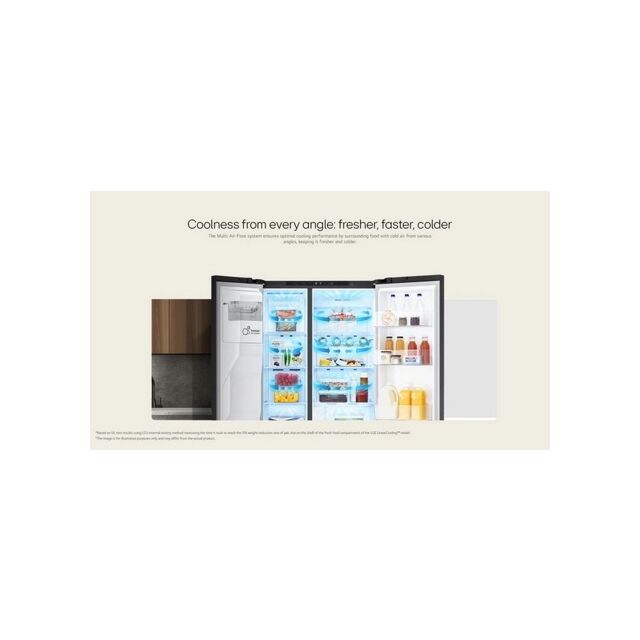 LG GSLC40PYPE Silver 91.3Cm American Style No Frost Fridge Freezer With Plumbed Water &Ice Dispenser