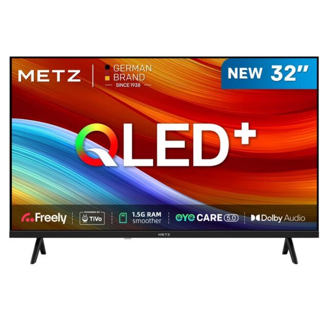 Metz 32MQH6800ZUK 32inch HD Smart Qled Television With Freely