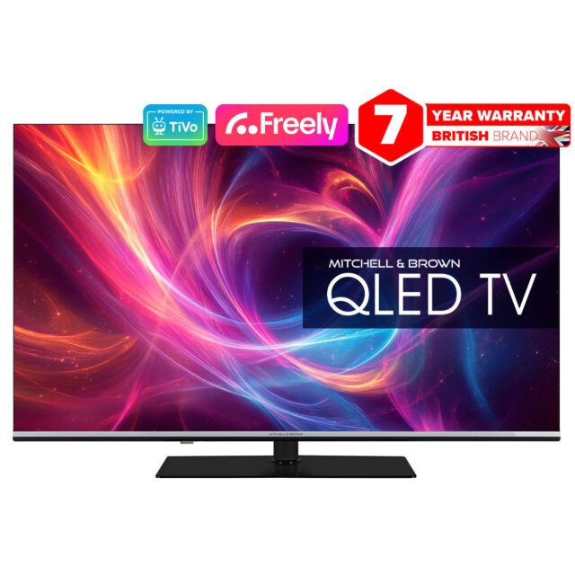 Mitchell + Brown JB-43Q1811 43inch Qled Ultra HD Borderless Smart Television, Powered By TiVo With Fre