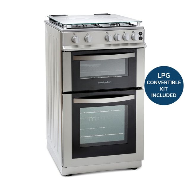 Montpellier MDG500LS 50Cm Gas Double Oven Cooker