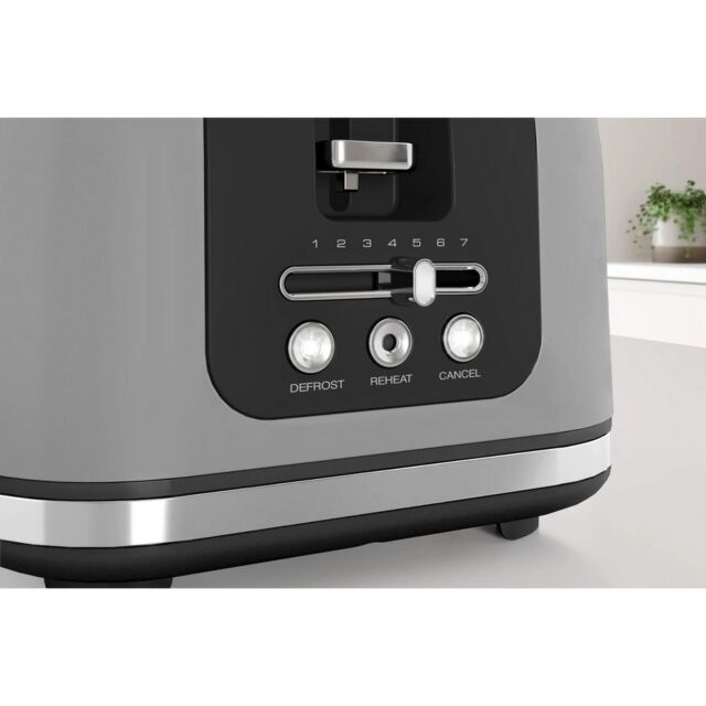 Morphy Richards 245705 Grey Signature 4 Slice Toaster