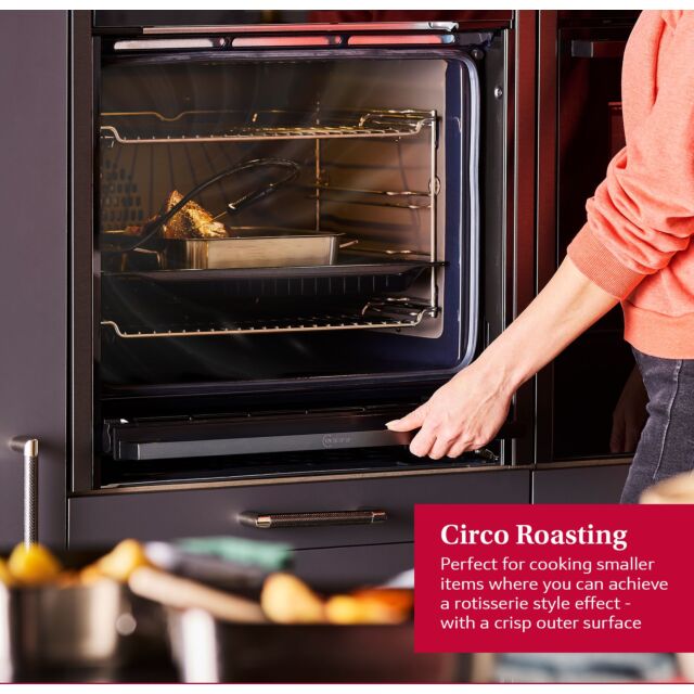 Neff B6ACH7AN7B N50 Built In Electric Single Oven With Slide And Hide