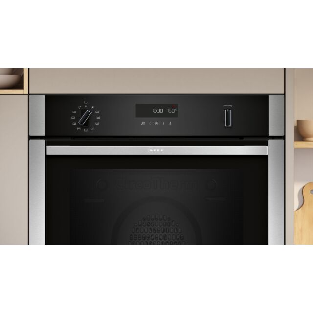 Neff B6ACH7AN7B N50 Built In Electric Single Oven With Slide And Hide