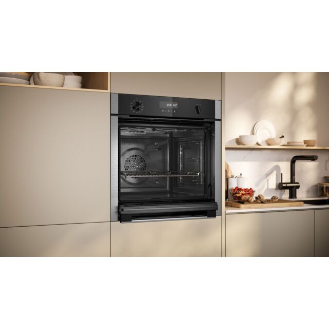Neff B6ACH7AN7B N50 Built In Electric Single Oven With Slide And Hide