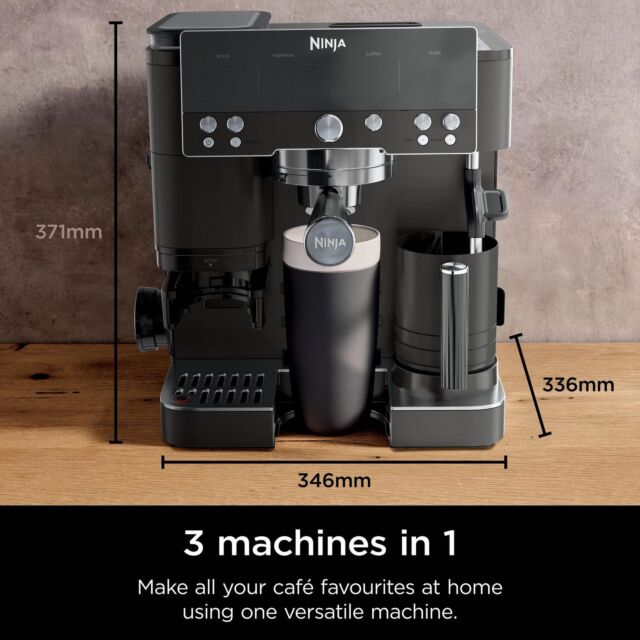 NINJA ES601UKBK Luxe Cafe Premier Espresso-Machine Bean To Cup