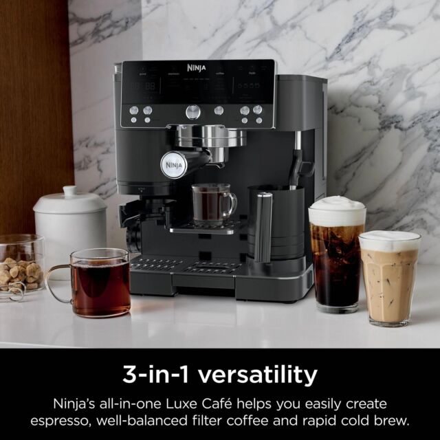 NINJA ES601UKBK Luxe Cafe Premier Espresso-Machine Bean To Cup