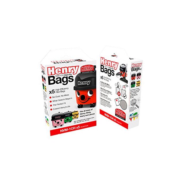 Numatic NVM-1CH Henry 5 Pack Cleaner Bags
