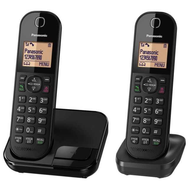 Panasonic KXTGC412EB Digital Cordless Phone (Twin Handset)