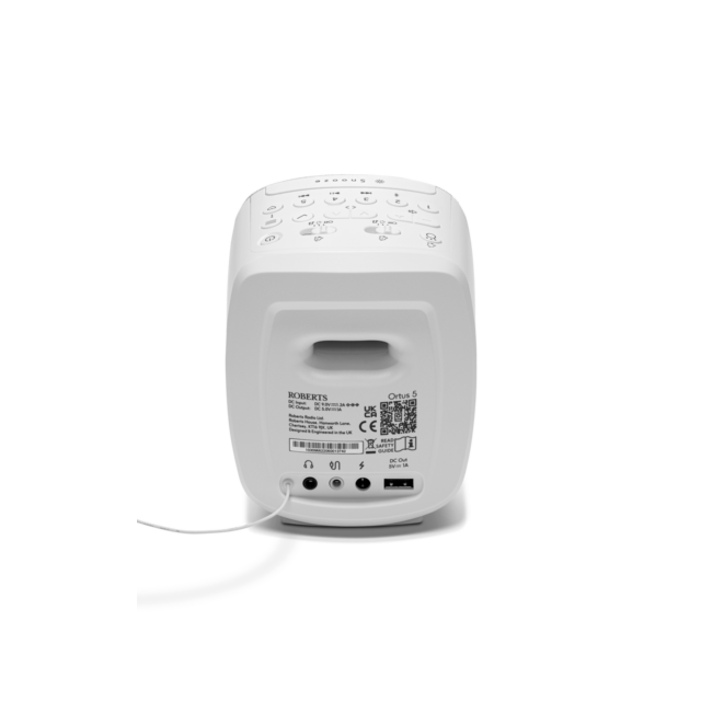 Roberts Radio ORTUS5WHT White Ortus 5 Dual Alarm Dab+/Fm Alarm Clock Radio