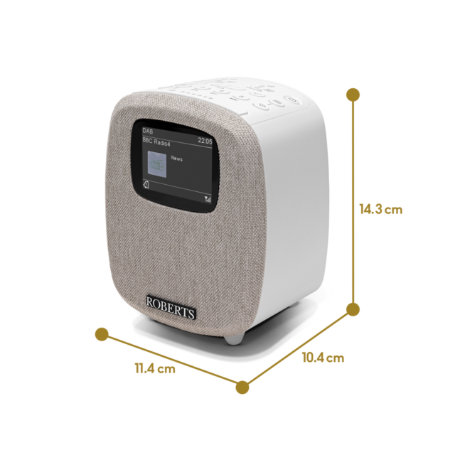Roberts Radio ORTUS5WHT White Ortus 5 Dual Alarm Dab+/Fm Alarm Clock Radio