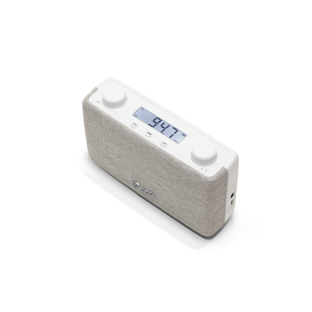 Roberts Radio PLAYFMWHT White Play FM Compact Portable Radio