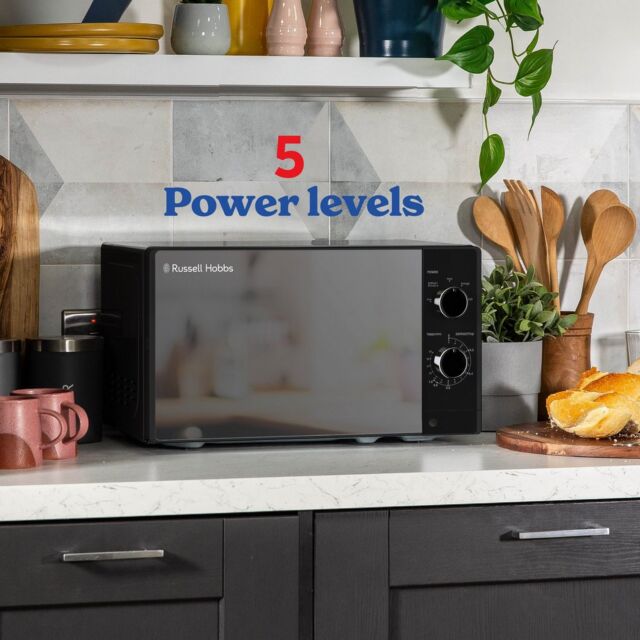 Russell Hobbs RHM2047B Black 20 Litre/ 800 Watts Manual Microwave