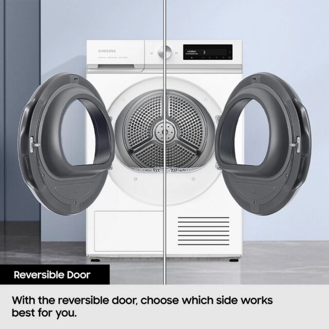 Samsung DV90CGC0A0ABEU Black Series 5 Optimal Dry 9Kg Smart Heat Pump Tumble Dryer