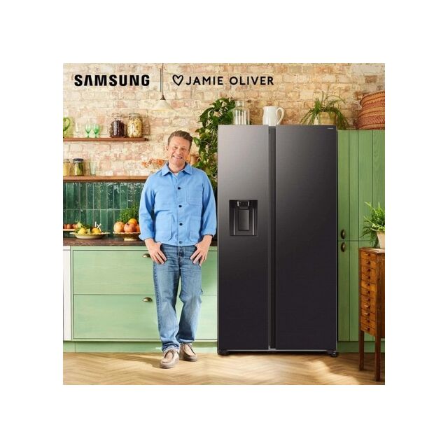 Samsung RS70F64KEFEU Black 91Cm Wide Side By Side Fridge Freezer With Plumbed Water & Ice Dispenser