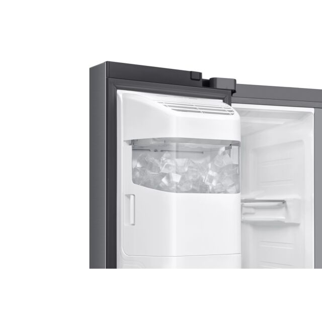 Samsung RS70F64KETEU Silver 91Cm Wide Side By Side Fridge Freezer With Plumbed Water Dispenser