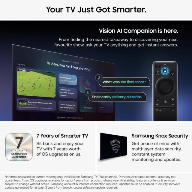 Samsung UE43M70HAKXXU 43inch 4K Mini Led Vision Ai Smart Television