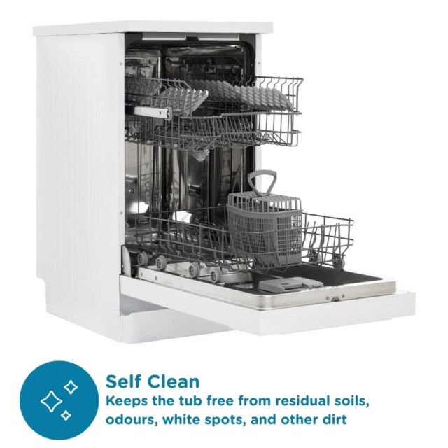 Sensis DWF0110SLEW White Slimline 44.8Cm Dishwasher With 10 Places