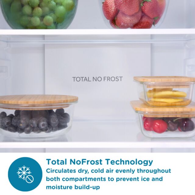 Sensis RFCMF0154ES Silver 54.5Cm Wide Total No Frost Fridge Freezer