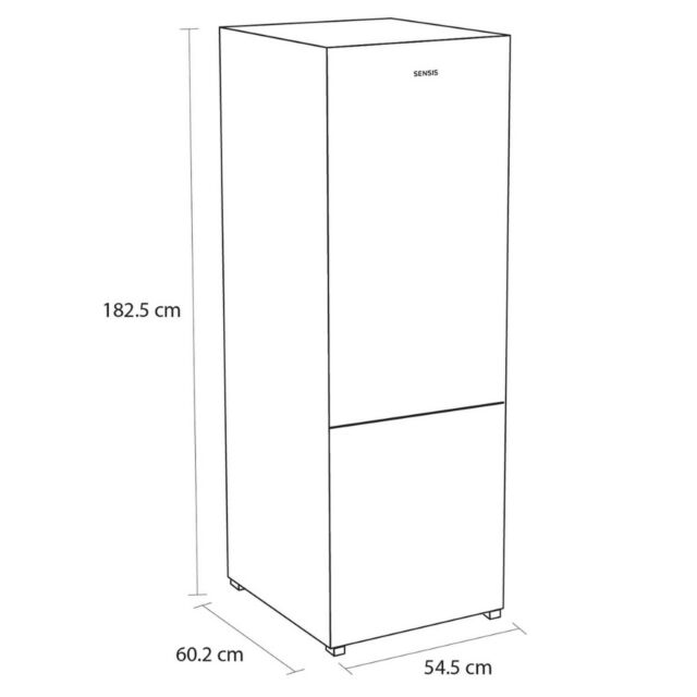 Sensis RFCMF0154ES Silver 54.5Cm Wide Total No Frost Fridge Freezer