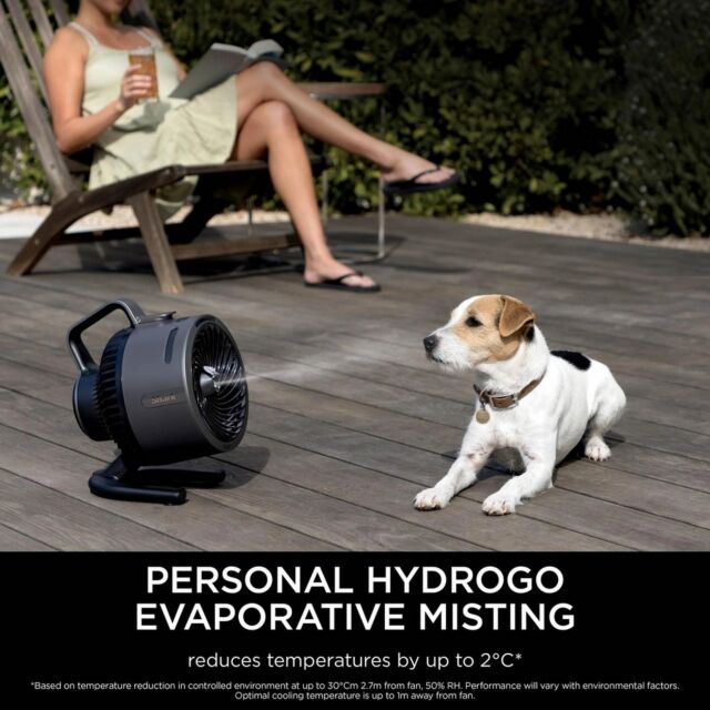 Shark FA050UK Flexbreeze Hydro Go Outdoors & Indoors Misting Fan
