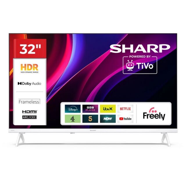 Sharp 1T-C32HE2245KW White 32inch HD Ready TiVo Smart Television