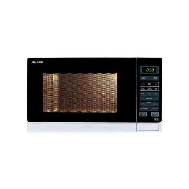 Sharp R372WM 900W Solo Microwave 25 Litre White