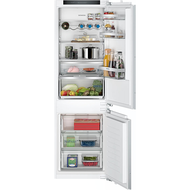 Siemens KI86NVFE0G Iq300 Built In FROST FREE Fridge Freezer 60/40 SPLIT With Flat Hinge