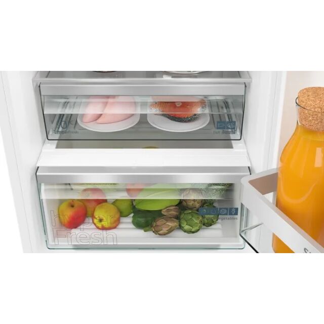 Siemens KI86NVFE0G Iq300 Built In FROST FREE Fridge Freezer 60/40 SPLIT With Flat Hinge