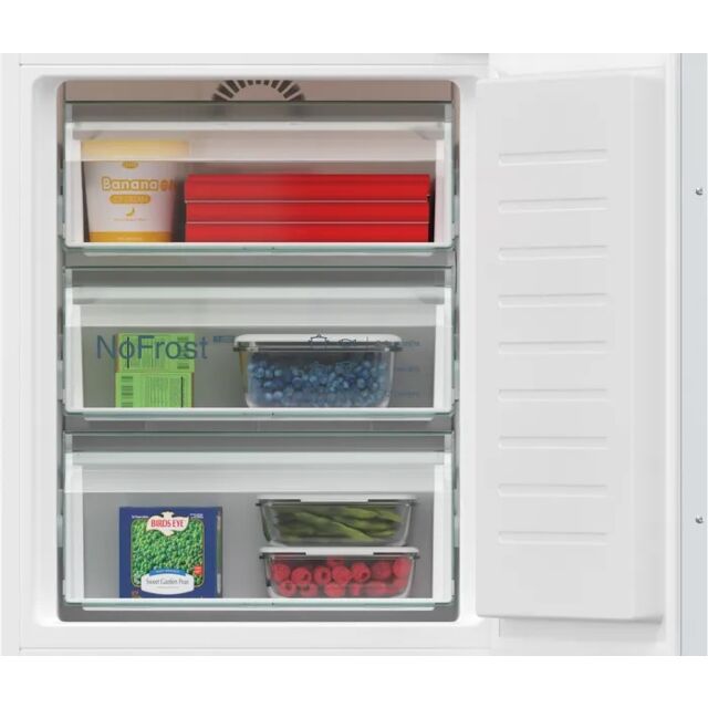 Siemens KI86NVFE0G Iq300 Built In FROST FREE Fridge Freezer 60/40 SPLIT With Flat Hinge