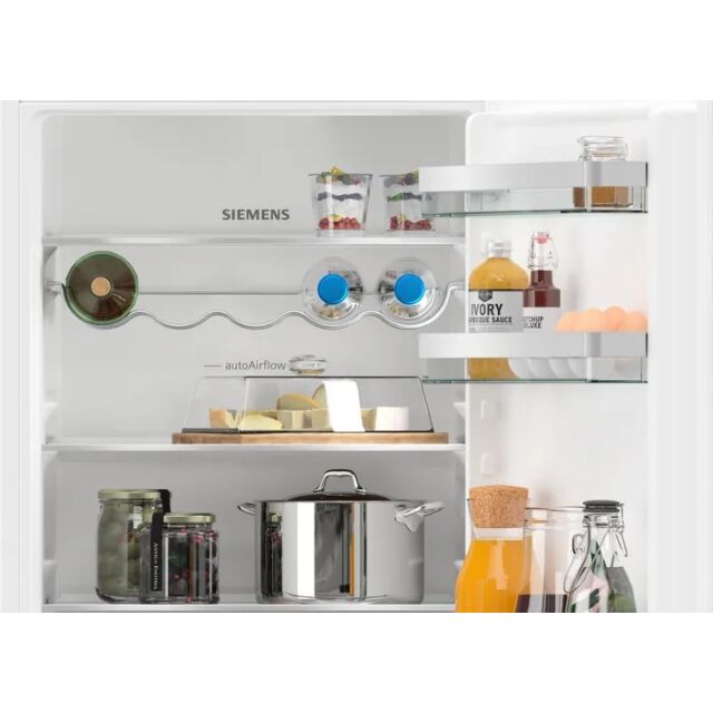 Siemens KI86NVFE0G Iq300 Built In FROST FREE Fridge Freezer 60/40 SPLIT With Flat Hinge